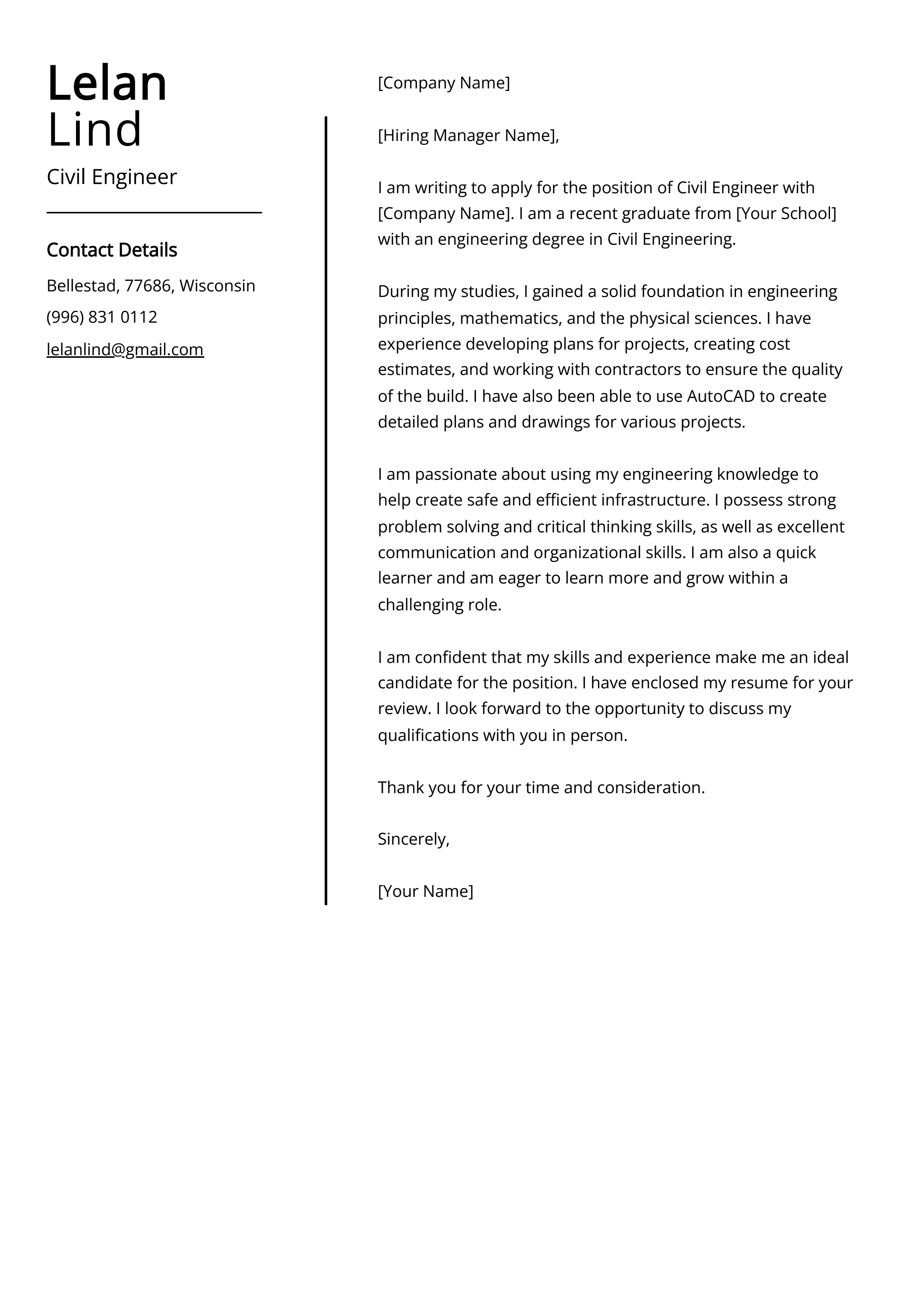 Application Letter For Engineer Position Docx Infoupdate