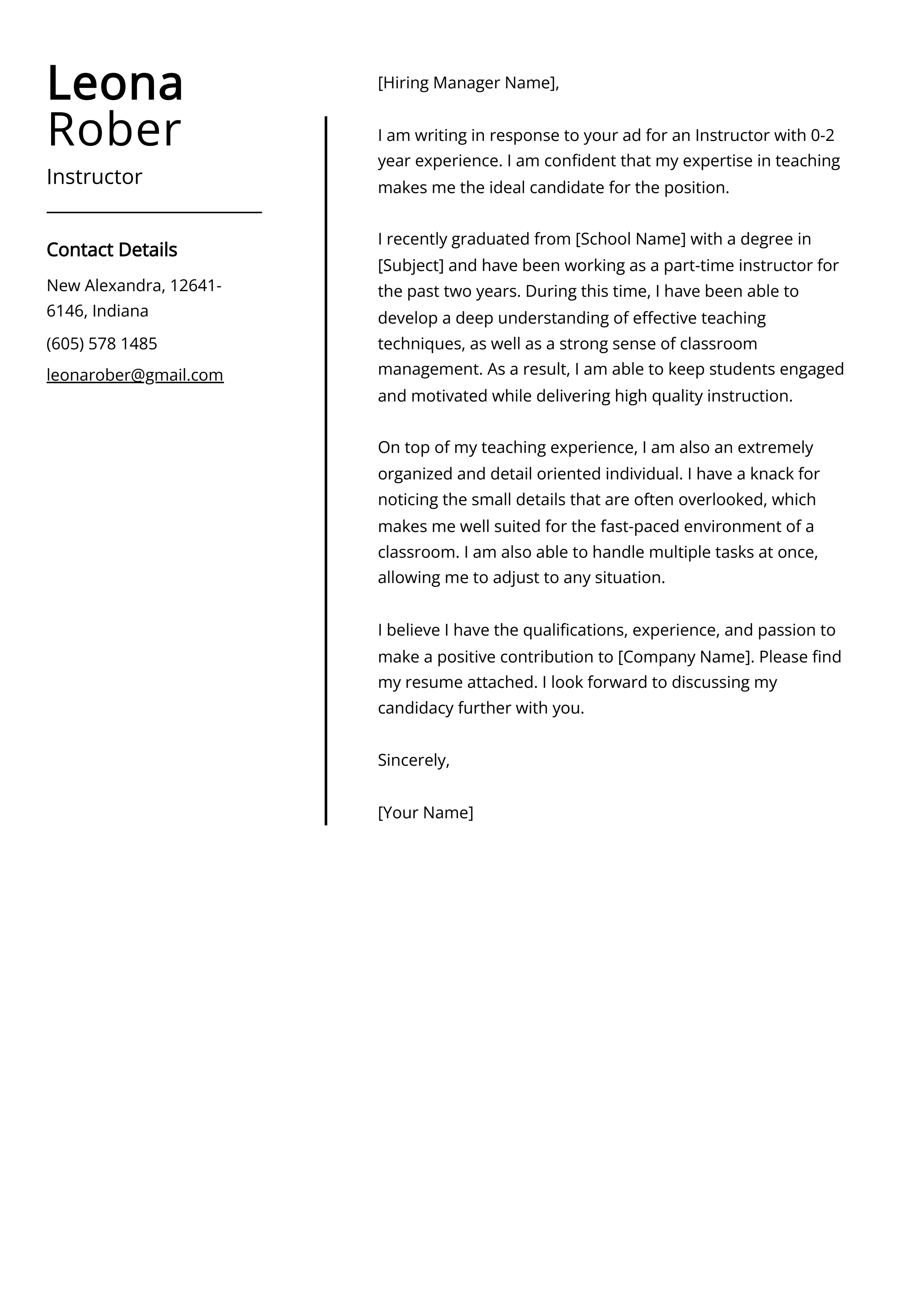 How To Write An Effective Cover Letter Infoupdate