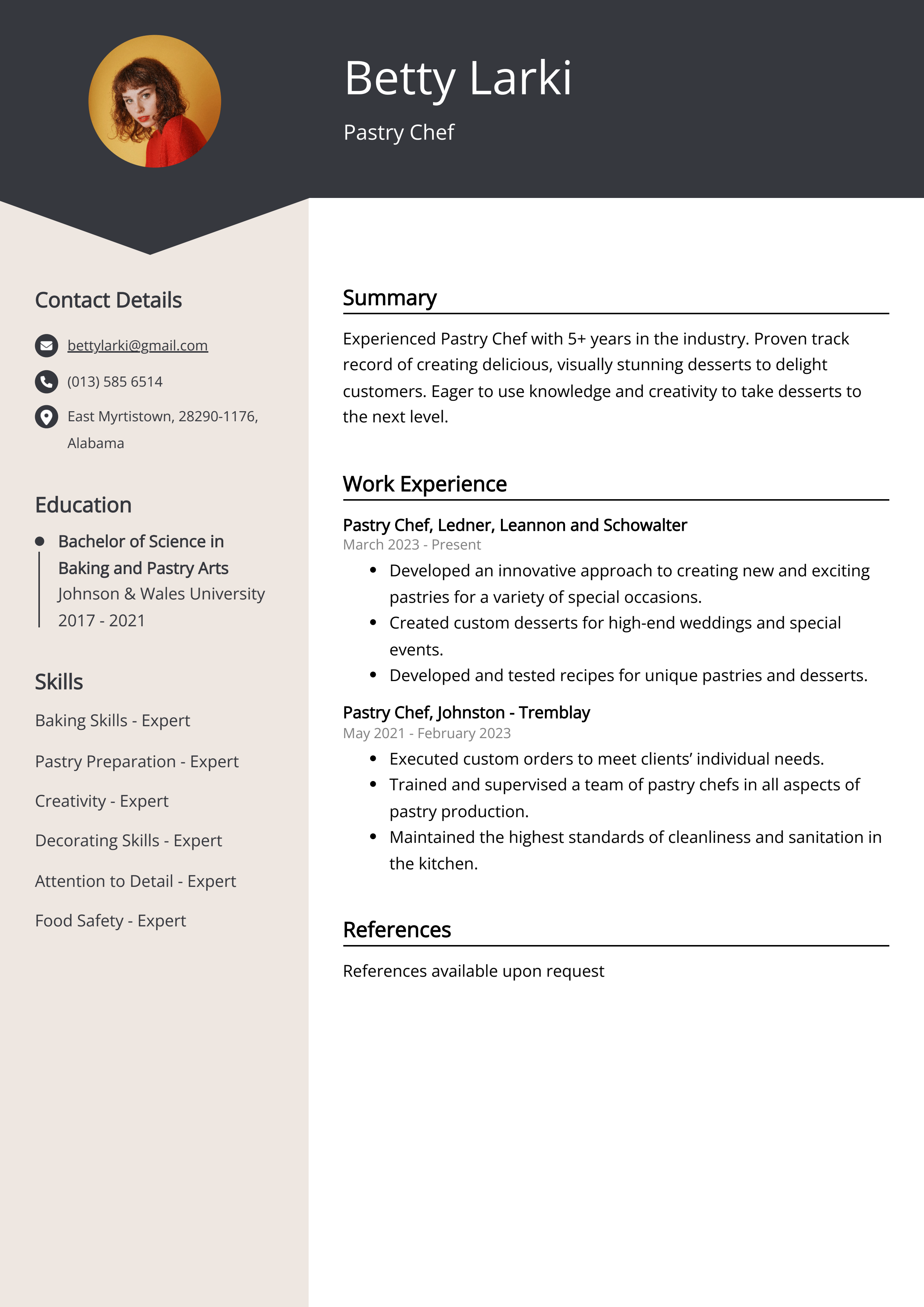 Cake Decorator Resume Example Shelly Lighting