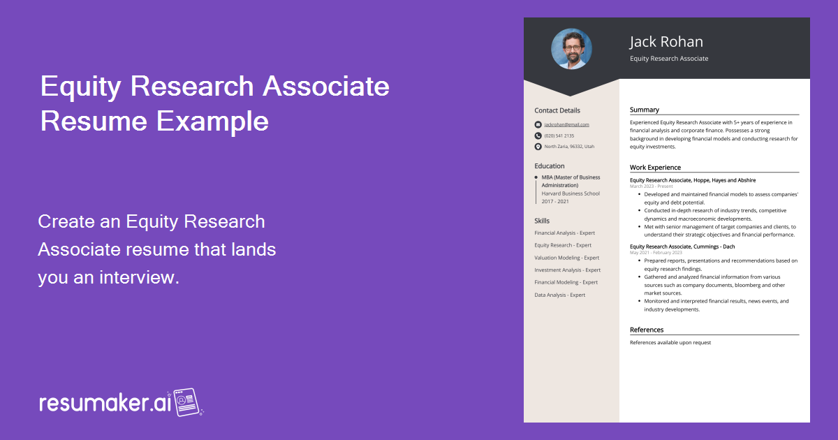 research associate resume summary