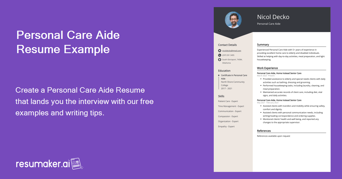 personal-care-aide-cv-examples-template-20-tips